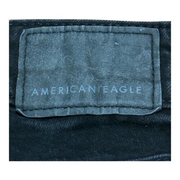 American Eagle Jeans Mens 28x30 Black AirFlex+ Real Good Distressed Stretch - Picture 8 of 8
